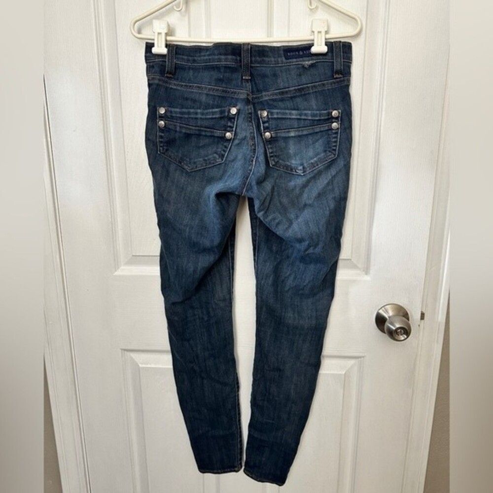 Rock & Republic Skinny Jeans Blue Denim Size 4 - Picture 2 of 10